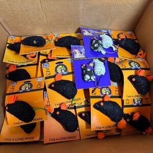 33 packages Halloween kitty mouse Cat toy lot mice toys ghost mummy